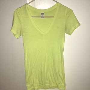Neon Green Victoria Secret V-neck